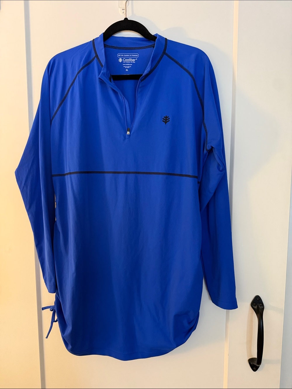 Coolibar Royal Blue Half-Zip Sun Shirt